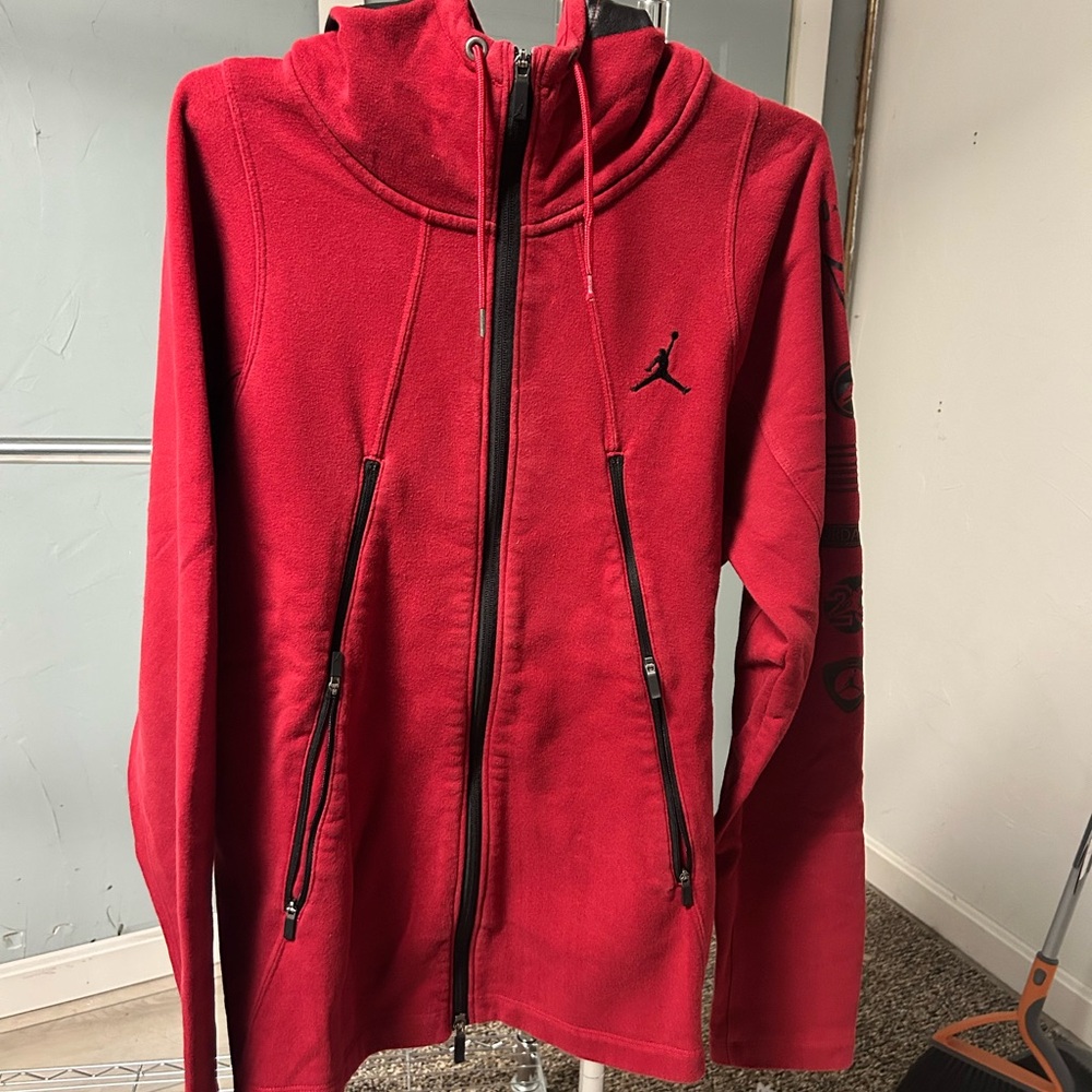 Jordan Red Full-Zip Hoodie